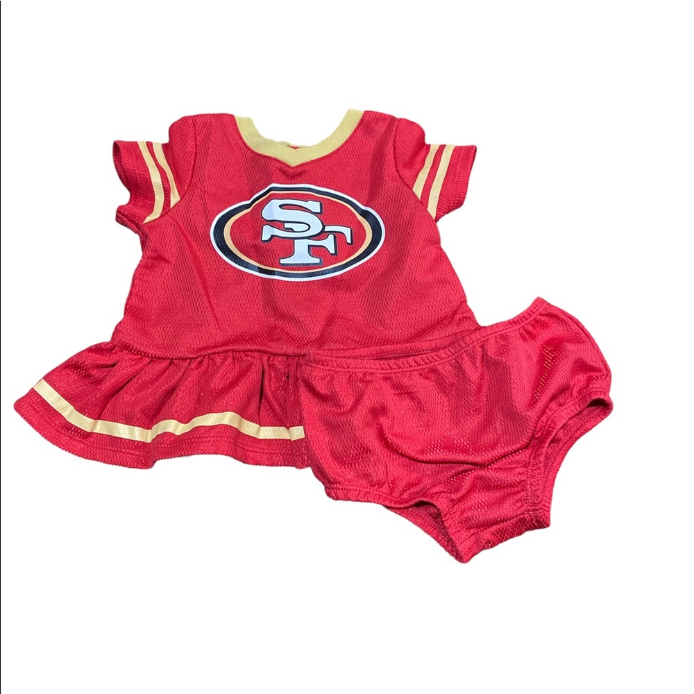 NFL San Francisco 49ers dress and bloomer set